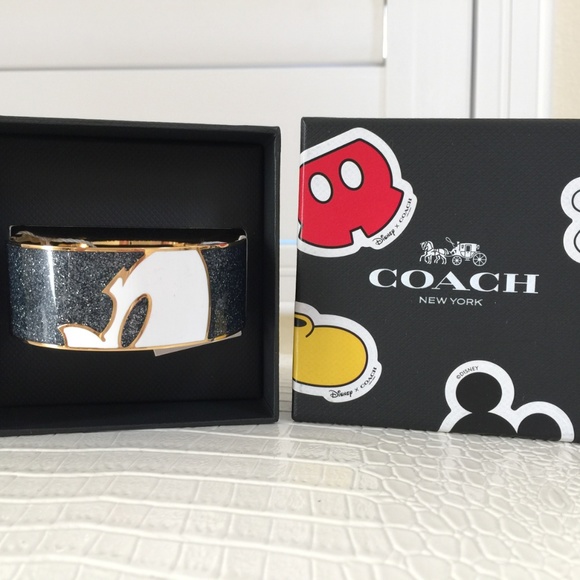 DISNEY x COACH New York MICKEY Bracelet Bangle NEW - Picture 2 of 8